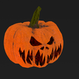 Pumpkin_1920x1080_0000.png Halloween Pumpkin Low-poly 3D model