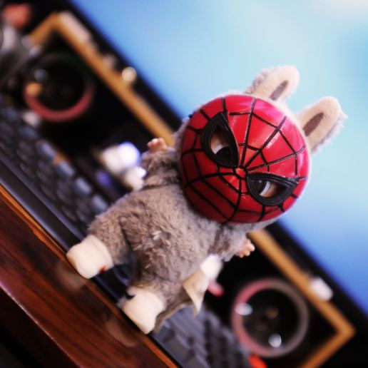 Spiderman Half Mask  for Halloween -  Labubu Accessories Toys