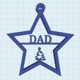 DAD.jpg CHRISTMAS TREE ORNAMENT WITH THE WORD "DAD". CHRISTMAS TREE ORNAMENT WITH THE WORD "DAD".