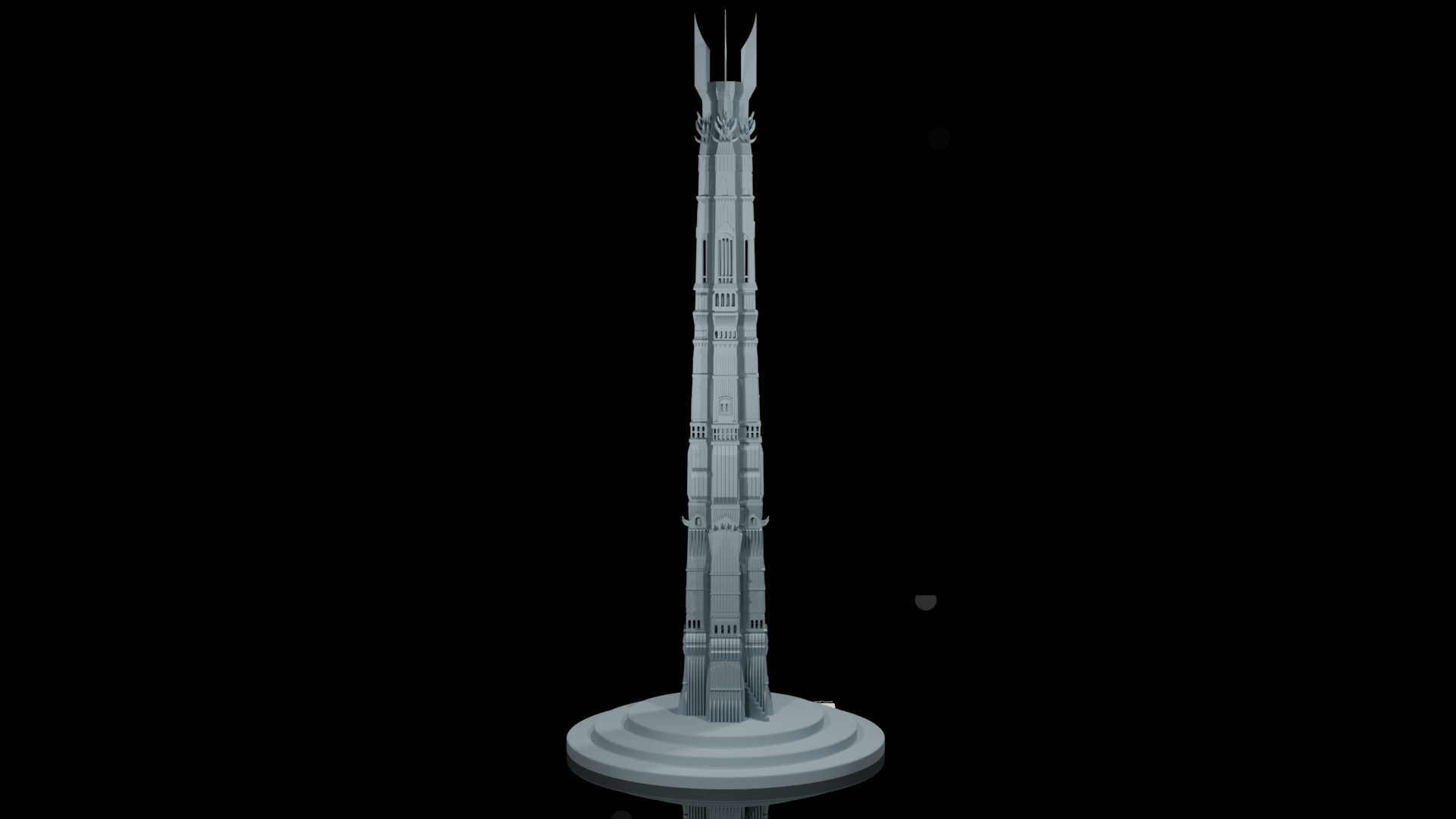 Preview04.png Télécharger fichier STL Tour Orthanc - Isengard - Le Seigneur des Anneaux modèle d'impression 3D • Modèle à imprimer en 3D, leonecastro