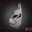 Kitsune_Fox_Mask_3d_print_model_stl_04.jpg Kitsune Fox Mask - Cosplay Costume Halloween
