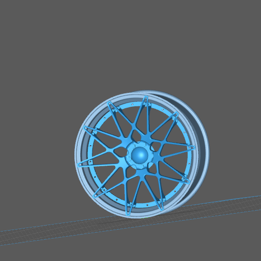 1/24 SCALE ROTIFORM WHEELS 19 INC (20.5 MM) - FOR TAMIYA FUJIMI AOSHIMA 3D model