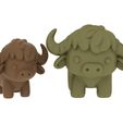 4.jpg "Cute Stylized Buffalo Model"
