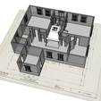 Dev4.png N-Scale House 'Historic Vincent Residence' 1:160 Scale STL Files