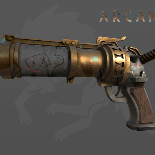 Jinx gun Zapper League of Legends LOL Cosplay 3D model