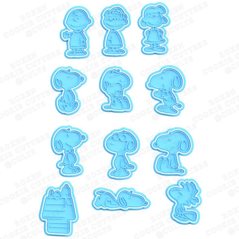 main.jpg Fichier Snoopy Cookie Cutters, jeu de 12・Objet pour impression 3D à télécharger, roxengames
