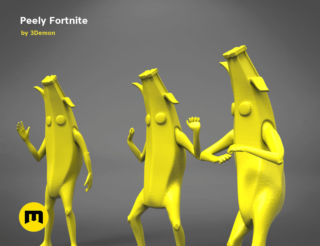 peely_yellow_3D_print-detail1.324.png Download OBJ file Peely Fortnite Banana Figures • Object to 3D print, 3D-mon