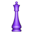 Ensamblaje ajedrez - dama-1.STL CHESS PIECES SET X 6 PIECES PAWN BISHOP ROOK KING QUEEN KNIGHT KNIGHT BOARD SET