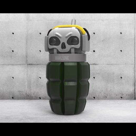 👻 Ghost Call of duty glass・ 3D File for 3D printing・Cults