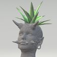 hannya-pot-1.jpg vase pot mask woman oni tribal hannya meme for ender 3