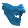 MaskMempo.636.jpg 3D Sculpted Half Face Samurai Mempo Mask