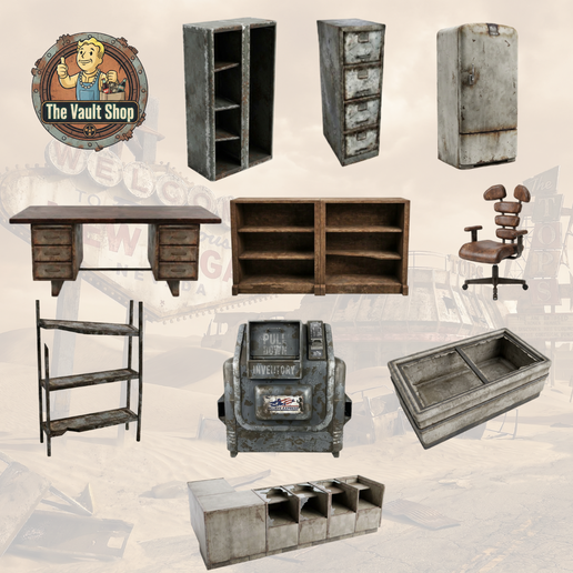 props general store 32mm Fallout Wasteland Warfare compatible