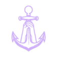 AT-Anchor.stl Anchor - Line Art - 2D Wall Art Decor