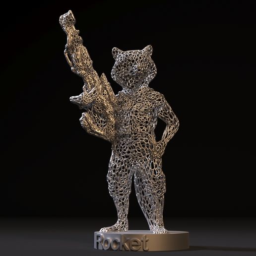 🚀 Rocket Raccoon・ 3D File for ・Cults