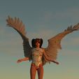 angel3.jpg Fallen Angel with Base Sculpture Anime Angel Statue