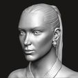 17.jpg Bella Hadid portrait sculpture 3D print model