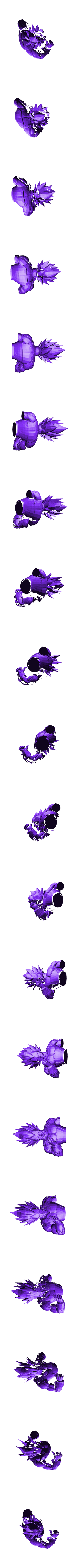 body.stl ベジータ - スーパーサイヤ人の鎧