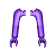 brazos doblados 3.stl Playmobil compatible curved arms