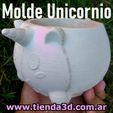 molde-unicornio-2.jpg Unicorn Flowerpot Mold