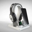 Untitled-774.jpg MAGSAFE CHARGING STATION FOR IPHONE & WATCH WITH HEADPHONE STAND - NEW