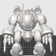 Mecha-Sentinel-3-Frontal-STL.png Aegis-03 Warden - STL Defence Guardian Mecha (Научно-фантастическая миниатюра / 70 мм печатный робот)
