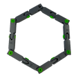 b5785bea-59cc-4501-8cfe-c58048275a89.png Orthogonally Constrained 3D Schatz Linkage Bar, Evertible Cube