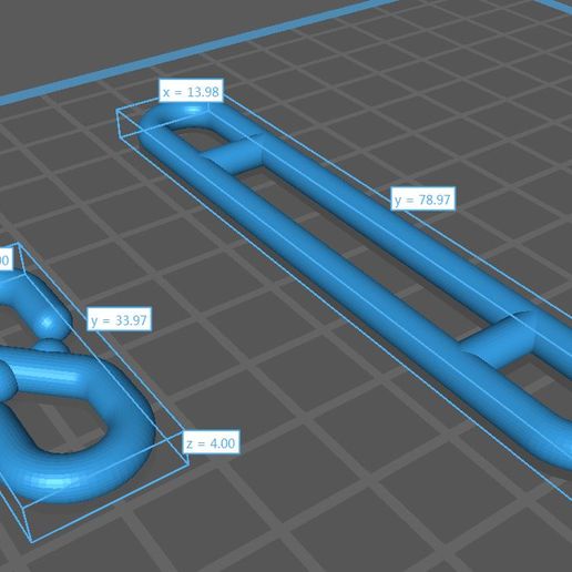 Hook and link 3D model