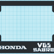 V65_model.png Motorcycle License Plate Frame - Honda V65 Sabre