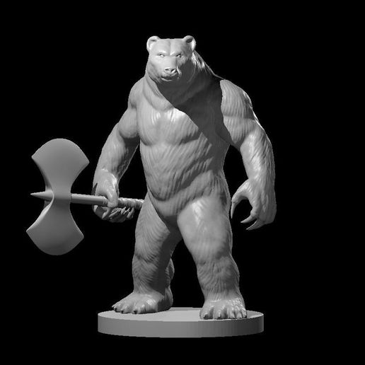 Бесплатный STL файл Werebear Updated 🎲 ・Дизайн 3D-принтера для ...