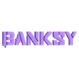 GRF BANKSY SETS 3 (1).stl BANKSY SET BANKSY STICK AND KEYRINGS 3D graffiti - STENCIL - 3 MODELS 16 FILES EASY PRINTING WITHOUT SUPPORTS