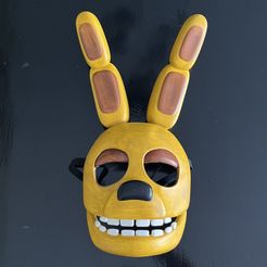 Spring-Bonnie-mask-3d-printed.jpg Spring Bonnie Mask (FNAF / Five Nights At Freddy’s)