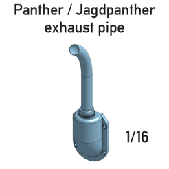 front.png 1/16 Panther / Jagdpanther exhaust pipe - v2