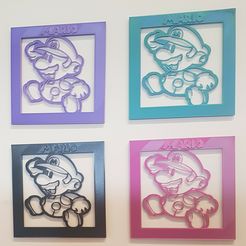 20230329_132905.jpg STL file 3D Mario frame・3D printable model to download