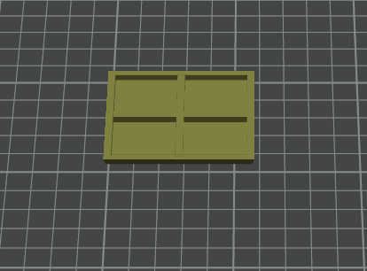 60x50 MM Square base ribbed