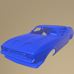 b27_013.png Fichier STL Ford Mustang Mach 1971 CARROSSERIE IMPRIMABLE・Idée pour impression 3D à télécharger