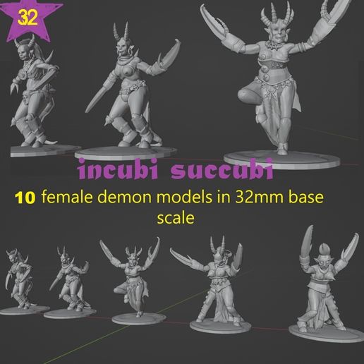 incubi succubi demon models