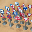Capture d’écran 2018-07-24 à 15.31.07.png Free STL file Traffic Sign Models・3D print model to download
