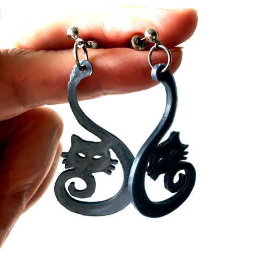 Kitten earring 3D model