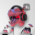 Picture-2025-06-21T152151.277.png Suporte de parede Dragon Head para comandos e auscultadores / Easy Print