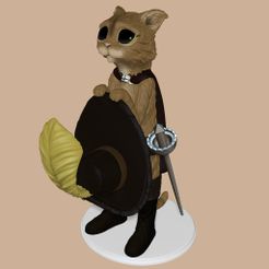 PIB5.jpg Fichier OBJ Le Chat botté・Objet imprimable en 3D à télécharger