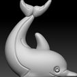 02.jpg Dolphin Fish  3D Printable Marine Animal Model