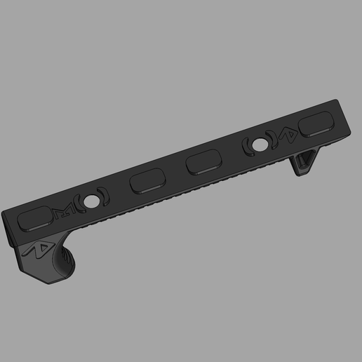 🔫 M-LOK Handstop – Ergonomic Low Profile・ STL File for 3D printing・Cults