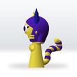 2.jpg Ankha Sprunki OC STL file 3D Model Fanart