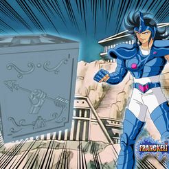 flecha.jpg Free STL file saint seiya plata sagitta box・3D printing design to download