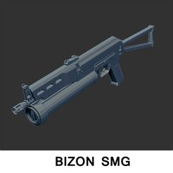 01A.jpg Archivo STL arma de fuego bizon smg・Modelo imprimible en 3D para descargar, minirama