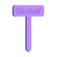 Bluebell.stl Plant Sign - v2