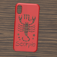 Case iphone X y XS Scorpio2.png Case Iphone X/XS scorpio sign