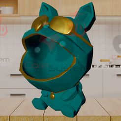 Perrito-2.jpg 3D-Datei Doggy Keeper - Organisator・Modell zum Herunterladen und 3D-Drucken