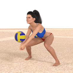1.png STL-Datei Beachvolleyball weiblich 1 herunterladen • 3D-druckbares Design, gigi_toys