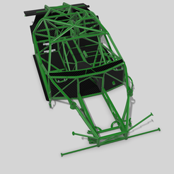 IMG_6376-2.png STL file 1967 Mustang Fastback ProMod tubular chassis with floors tubs firewall・Model to download and 3D print
